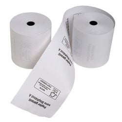 Rollo caja registradora exacompta 43817e 8 (an) x 8000 (l) x 1,2 cm 55 g m² blanco 30 rollos