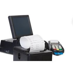 Rollo caja registradora exacompta 8 (an) x 7600 (l) x 1,2 cm 48 g m² blanco 50 rollos