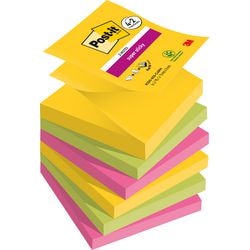 Super sticky z-notes post-it r330-sscarn-p4+2 geel, groen, roze
