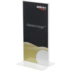 Portadepliant deflecto trasparente 21,5 cm