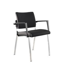 Sedia visitatore Bach hammerer vsbp1 tessuto nero