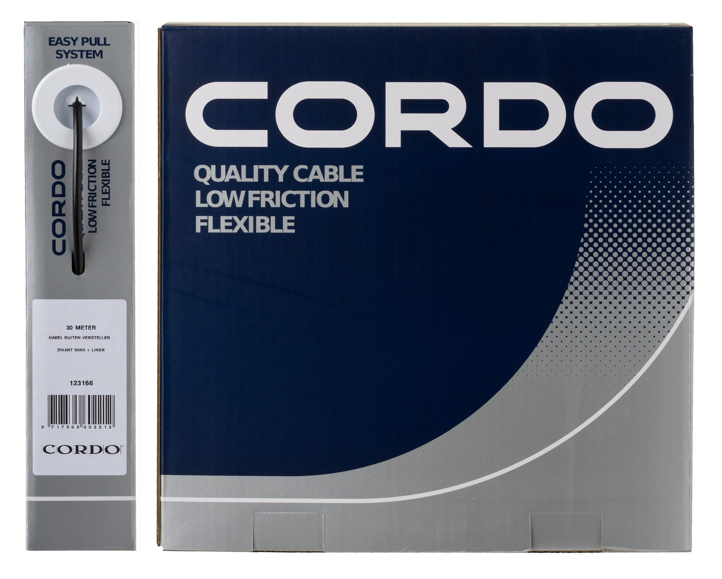 Cordo kabel buitenkabel versteller zwart 5mm 30 meter + liner werkplaats