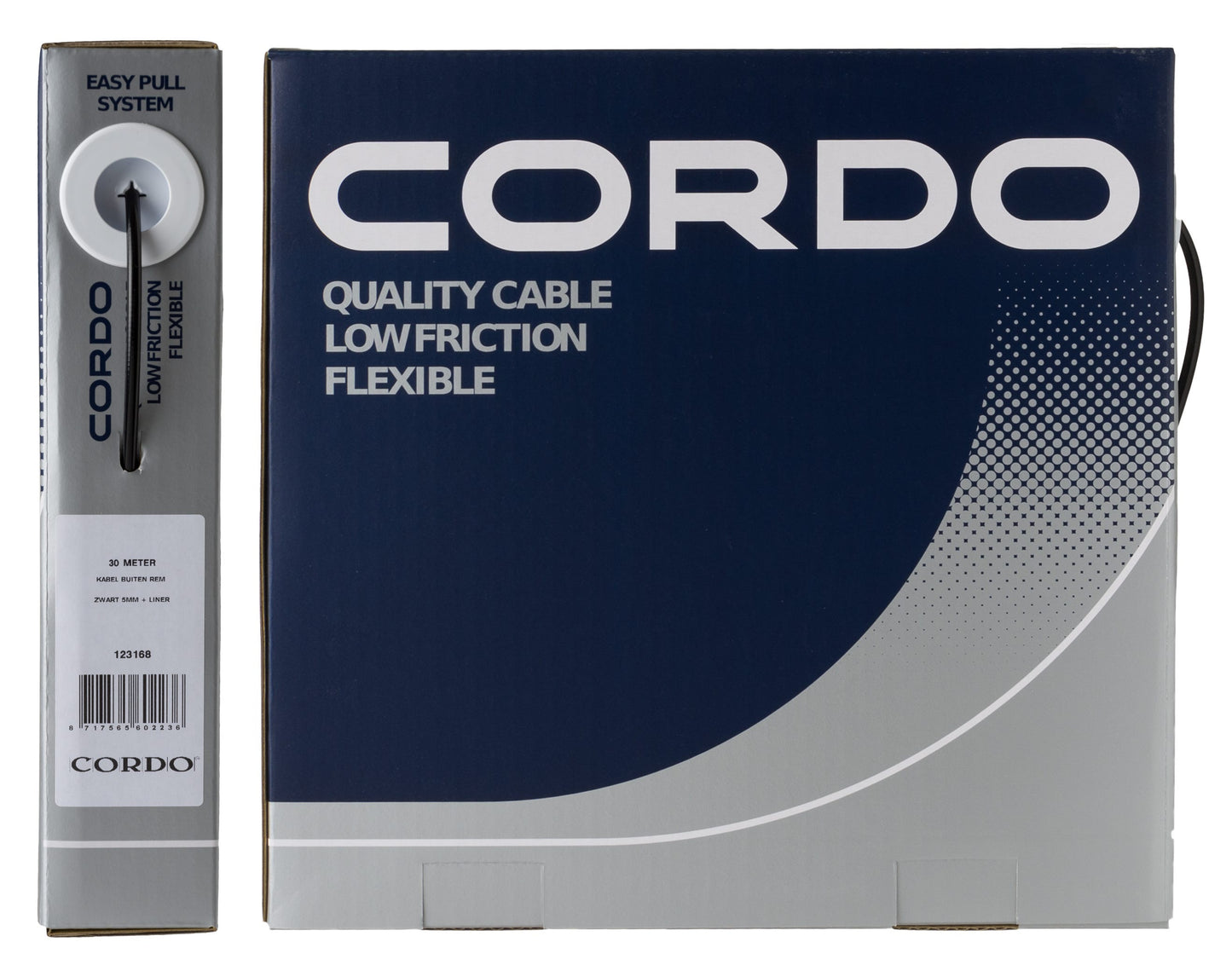 Cordo buitenkabel buitenkabel rem zwart 5mm 30 meter + liner werkplaats
