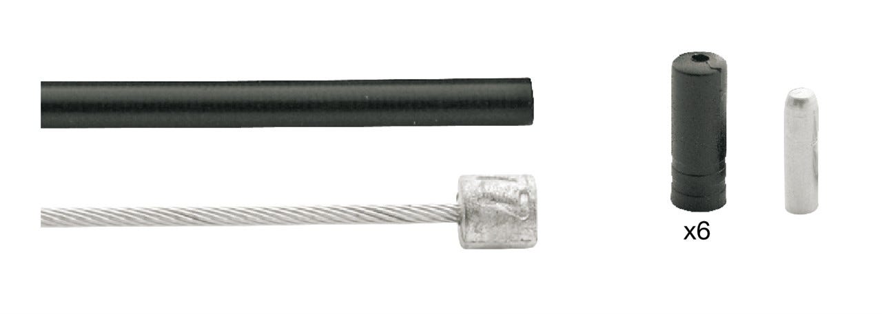 Cordo kabelset kabelset versteller nexus 3 derailleur zwart 180cm 225cm rvs compleet