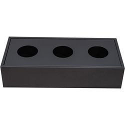 Jardinera euroasientos negro 900 (w) x 400 (d) x 200 (h) mm