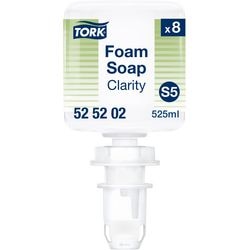 Ricarica sapone mani Tork S5 trasparente 525202 8 pezzi da 525 ml