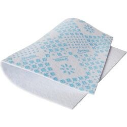 Tappetino drenante decorato in spontex bianco blu