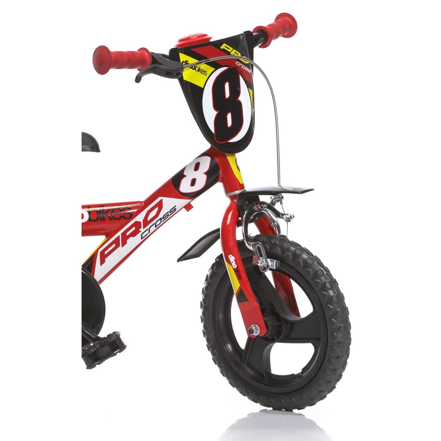 Dino Cross 12 pollici 21 cm ragazzi che lanciano rosso nero