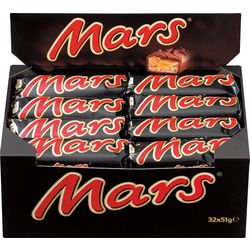 Candy bar mars singola scatola di caramello da 51g 32 pezzi