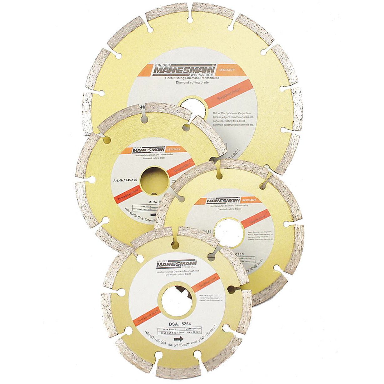 Brüder mannesmann diamante segm. disco da taglio 110 mm (hobby) - 1245-110