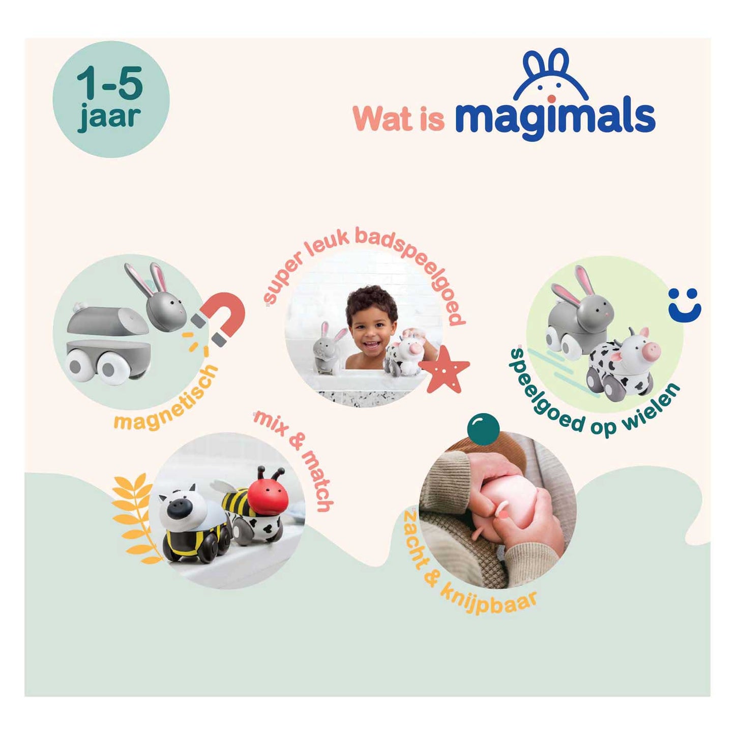 Scatola Clics Magimals Wheely Farm - 6 pz.