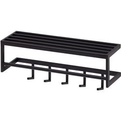 Appendiabiti da parete nero 70x20x20 wohnling
