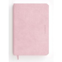 Blocco note De Kempen A6 con rilegatura a righe, copertina morbida rosa