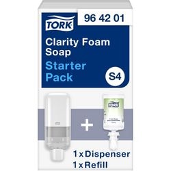 Distributore di sapone e ricarica Tork in plastica, con serratura