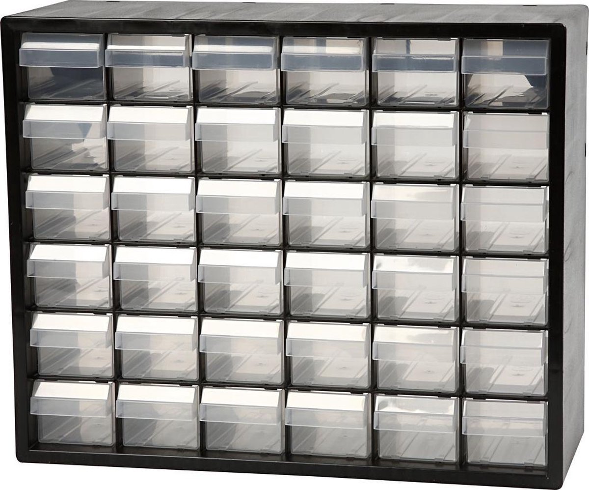 Sistema di archiviazione Raaco, dimensione PC 36, dimensione 33x40,7x14,1 cm, dimensione foro 60x50 mm, 1 set