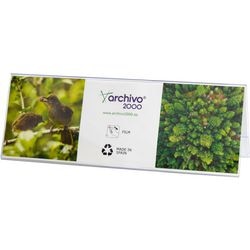 Table nameplate archivo 2000 10404 cs tp ps (polystyrene) transparent