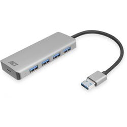 ACT Conectividad USB-A Hub 3.0, 4 Poorts USB-A