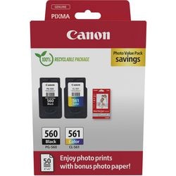 Cartuccia d'inchiostro canon 3713c008 560, 561 ciano, giallo, magenta, nero
