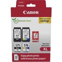 Cartucho de tinta canon 5437c006 575, 576 cian, amarillo, magenta, negro