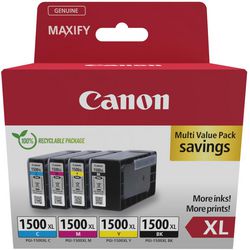 Cartuccia d'inchiostro canon 9182b010 pgi-1500xl b c m y