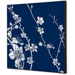 Decoración de pared textil enfrentamiento tfr22w400-set-i8 400 x 400 flor japonesa