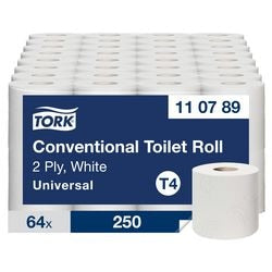 Papel higiénico Tork T4 110789 blanco 2 capas