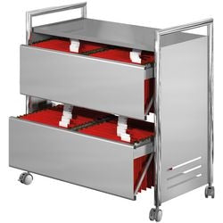 Carrello per cartelle sospese Kerkmann 14313214 argento