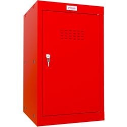 Armario Phoenix 1 puerta con cerradura con llave 400 x 400 x 665 mm rojo