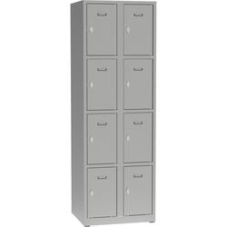 Wardrobe a82340.09 gray metal 500 mm x 600 mm x 1800 mm (d x w x h)