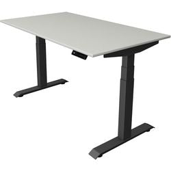 Scrivania sit-stand Kerkmann Move 4 grigio chiaro