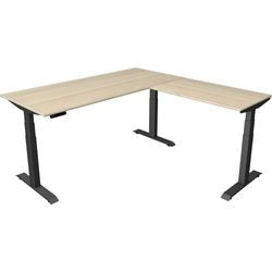 Scrivania sit-stand Kerkmann Move 4 acero