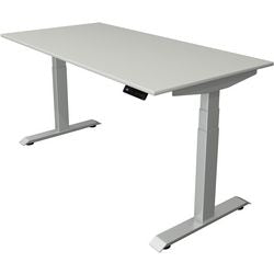Scrivania sit-stand Kerkmann Move 4 grigio chiaro