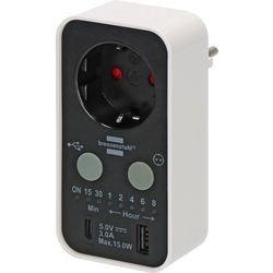Brennenstuhl Digital Timeline Clock-USB-A e USB-C Connection