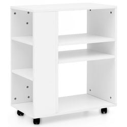 Carrello ufficio soggiorno bianco wl5.694