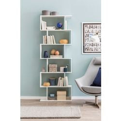 Libreria Wohnling in truciolare 6 ripiani