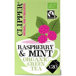 Clipper té verde frambuesa y menta ecológico 20 bolsitas