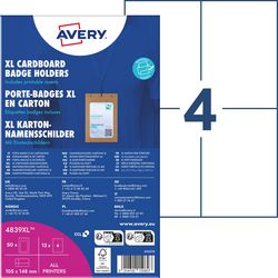 Tarjeta de presentación avery zweckform 4839xl