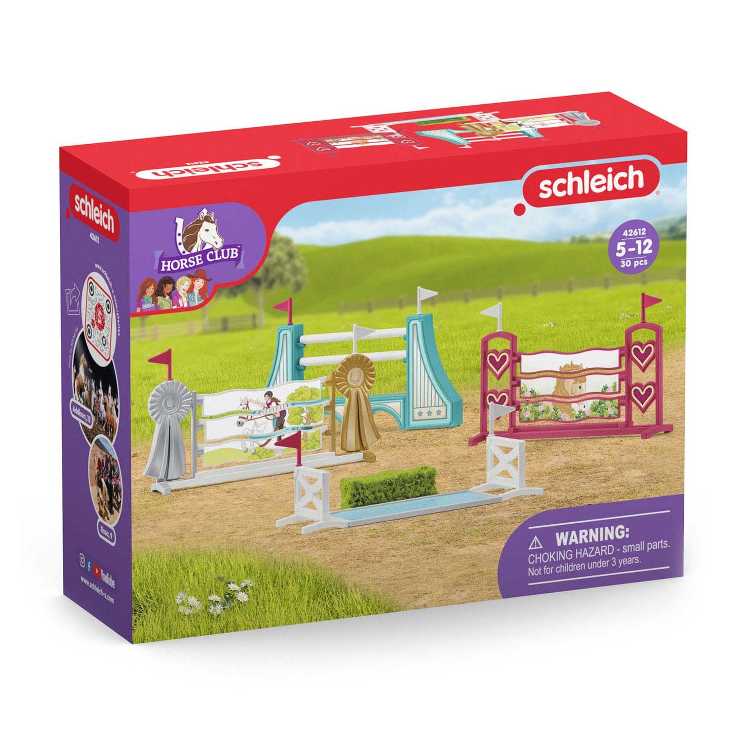 Accessori per cavalli Schleich per il percorso ad ostacoli 42612