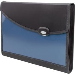 Harmonica folder rapesco 7 compartments a4+ pp (polypropylene) solid blue 0679