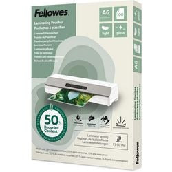Buste plastificatrici fellowes 100143441 trasparente a6 lucida