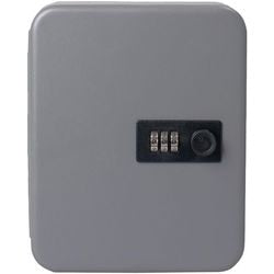 Armadietto portachiavi pavo 20 ganci con serratura a combinazione grigio scuro