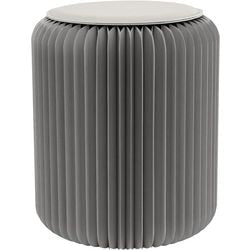 Misure sgabello powered by paperflow grigio 300 (l) x 300 (p) x 420 (h) mm