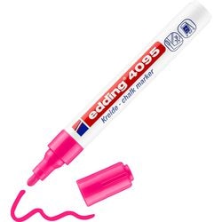 Chalk marker edding 4095 medium round tip 3 mm neon pink