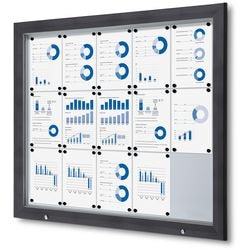 Tablón de anuncios con cerradura showdown sct15xa4phc7016js aluminio antracita