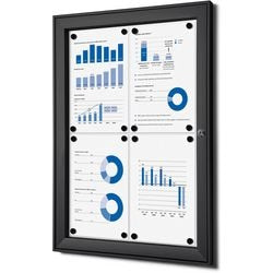 Bacheca con serratura Showdown scs4xa4c9005 alluminio nero