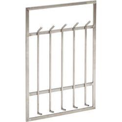 Perchero de pared Wohnling 10 ganchos plateado