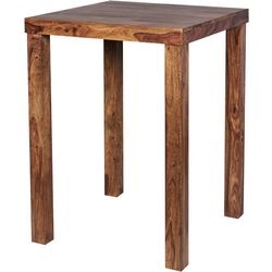 Mesa Wohnling de madera maciza de sheeshman, fija 4 plazas