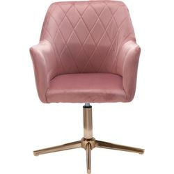 Poltrona lounge da soggiorno in velluto, metallo moderno rosa wl6306