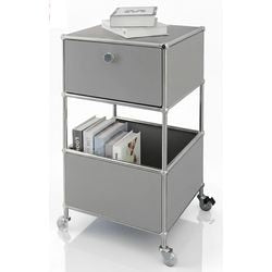 Tavolino floordirekt concept epuro grigio 400 mm x 400 mm x 690 mm