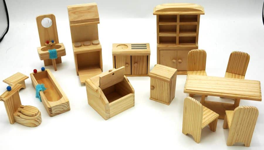 Van der Doelen Dollhouse mobili di legno